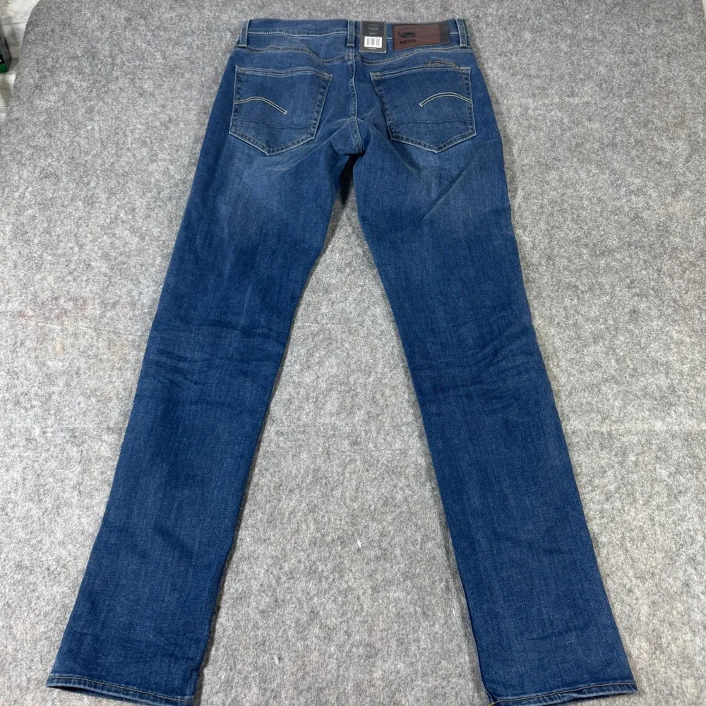 G-Star RAW 3301 Slim Jeans Faded Blue Neutro R Stretch Denim 29x32 5101-6553-A88